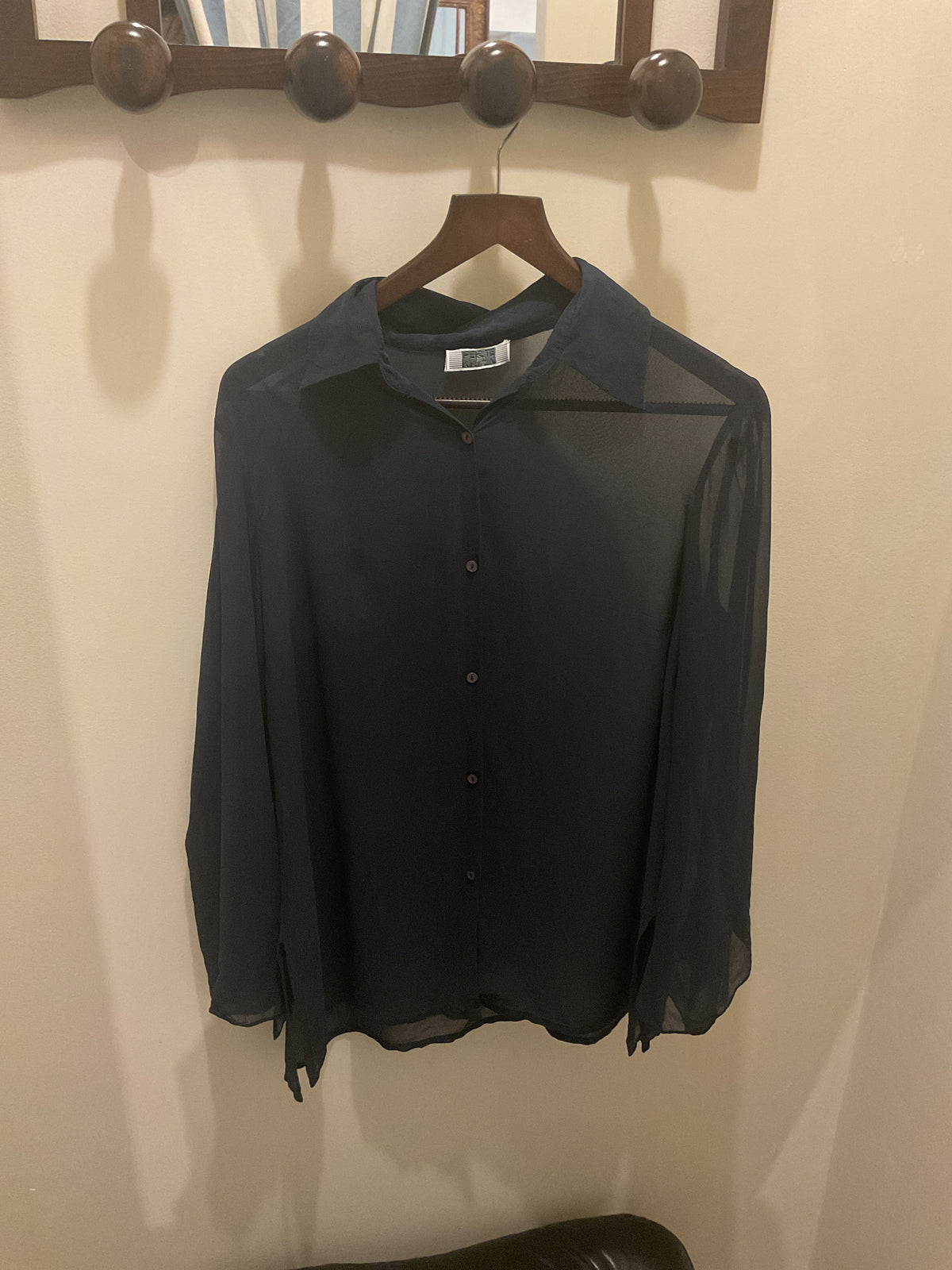 Krizia | Silk Navy Shirt