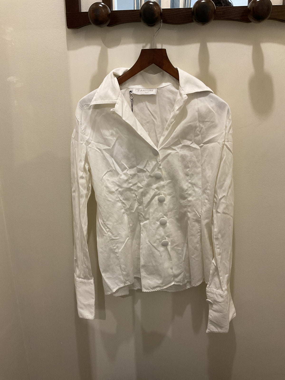 Rayure | White shirt big buttons