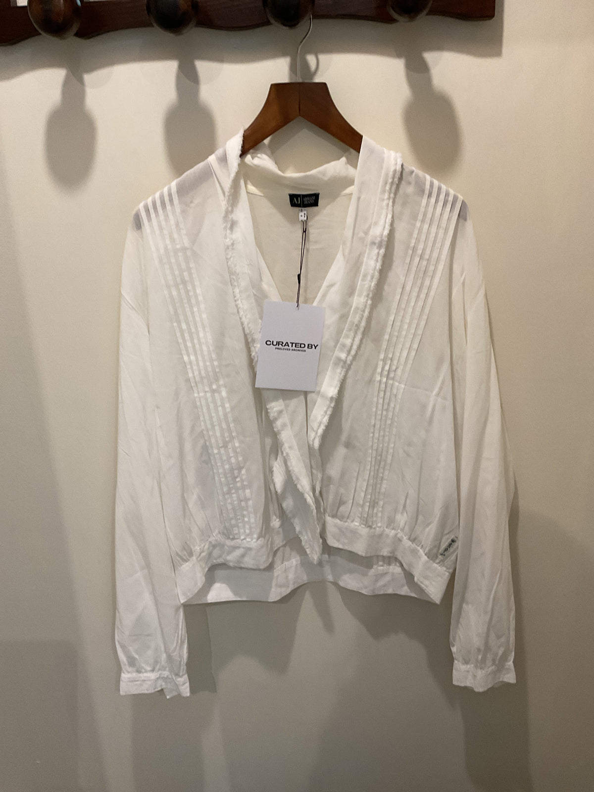 Armani jeans | White blouse
