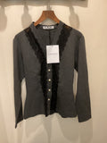 Chantal Thomass (Suite) | Grey Wool and Dentelle Shirt