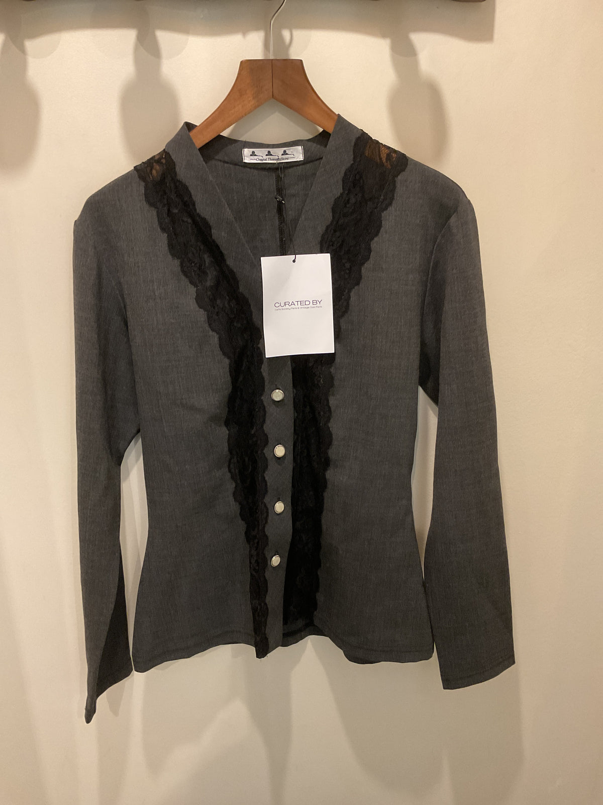 Chantal Thomass (Suite) | Grey Wool and Dentelle Shirt