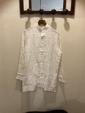 Equipment | White Linen Mao Collar Shirt