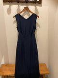 Rochas | Navy Blue Silk Dress