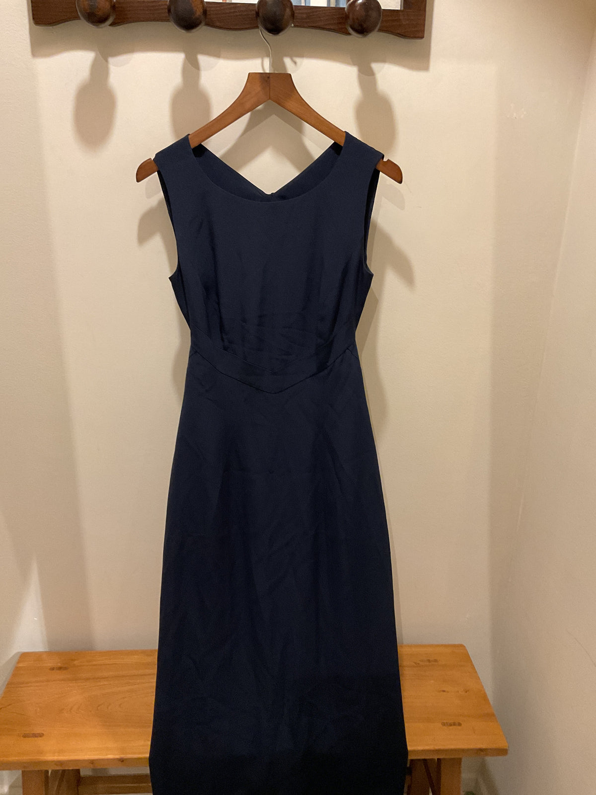 Rochas | Navy Blue Silk Dress