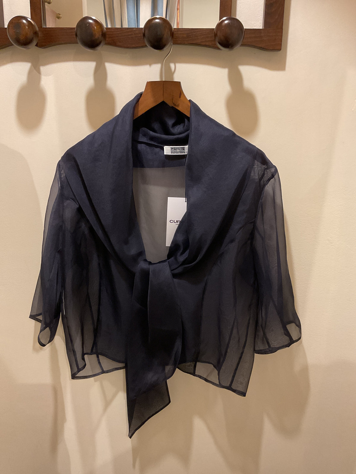 Krizia | Transparent navy Shirt