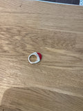 Ubu | Bague pierre rouge