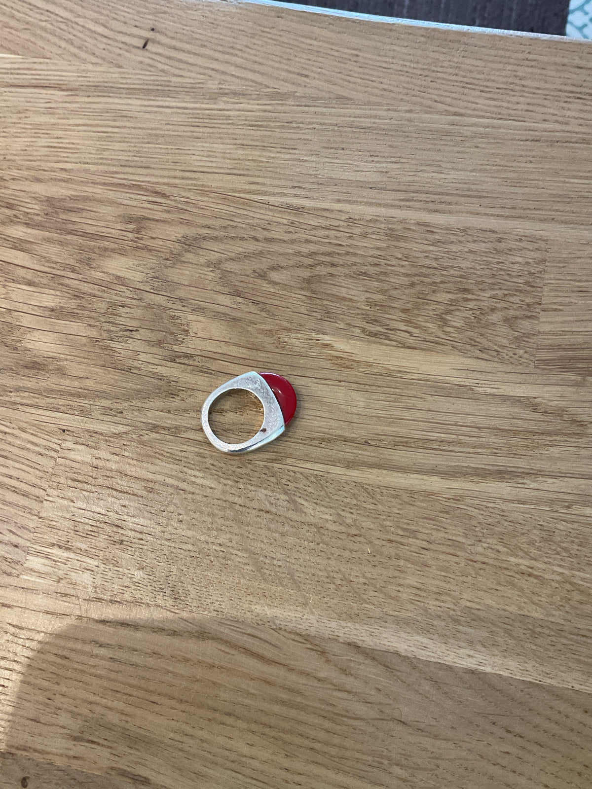 Ubu | Bague pierre rouge