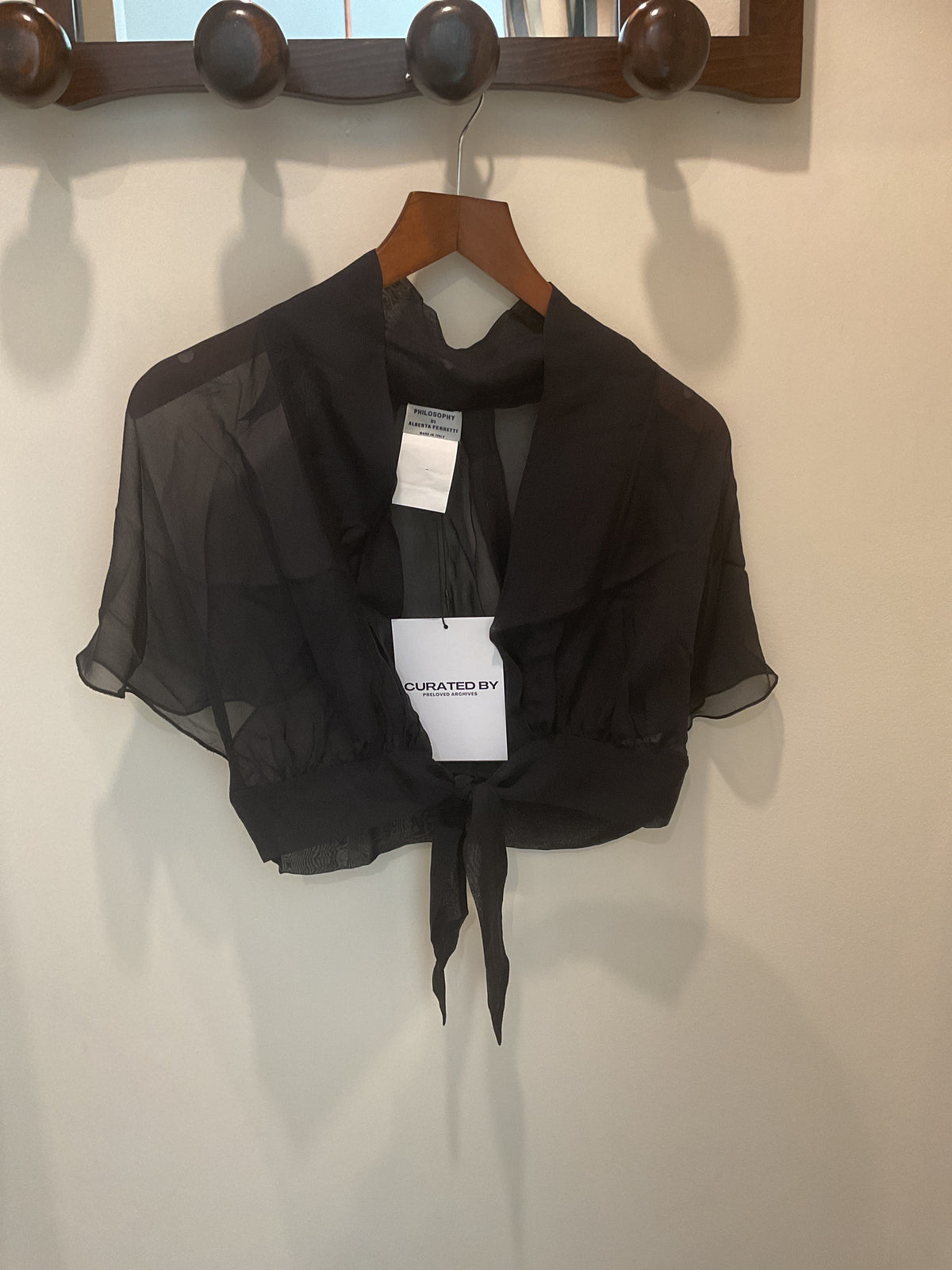 Philosophy by Alberta ferretti | Black Silk bolero