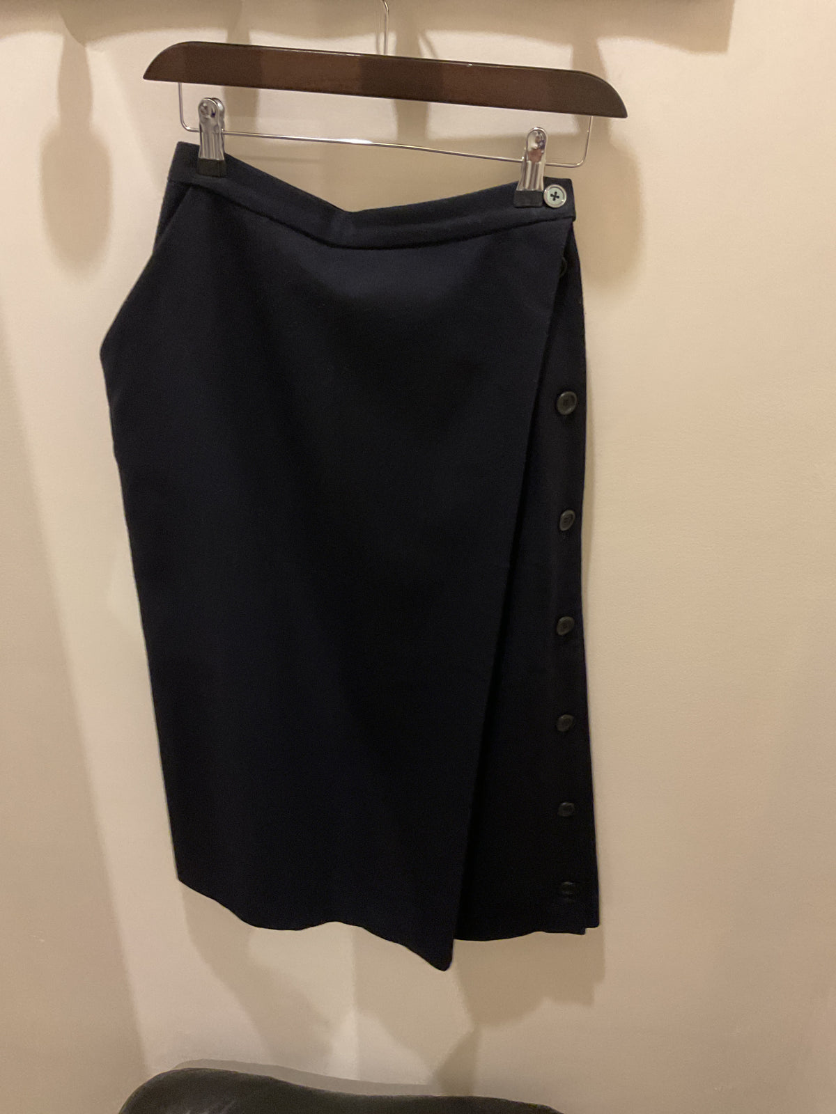 Yohji Yamamoto | Asymmetrical navy skirt