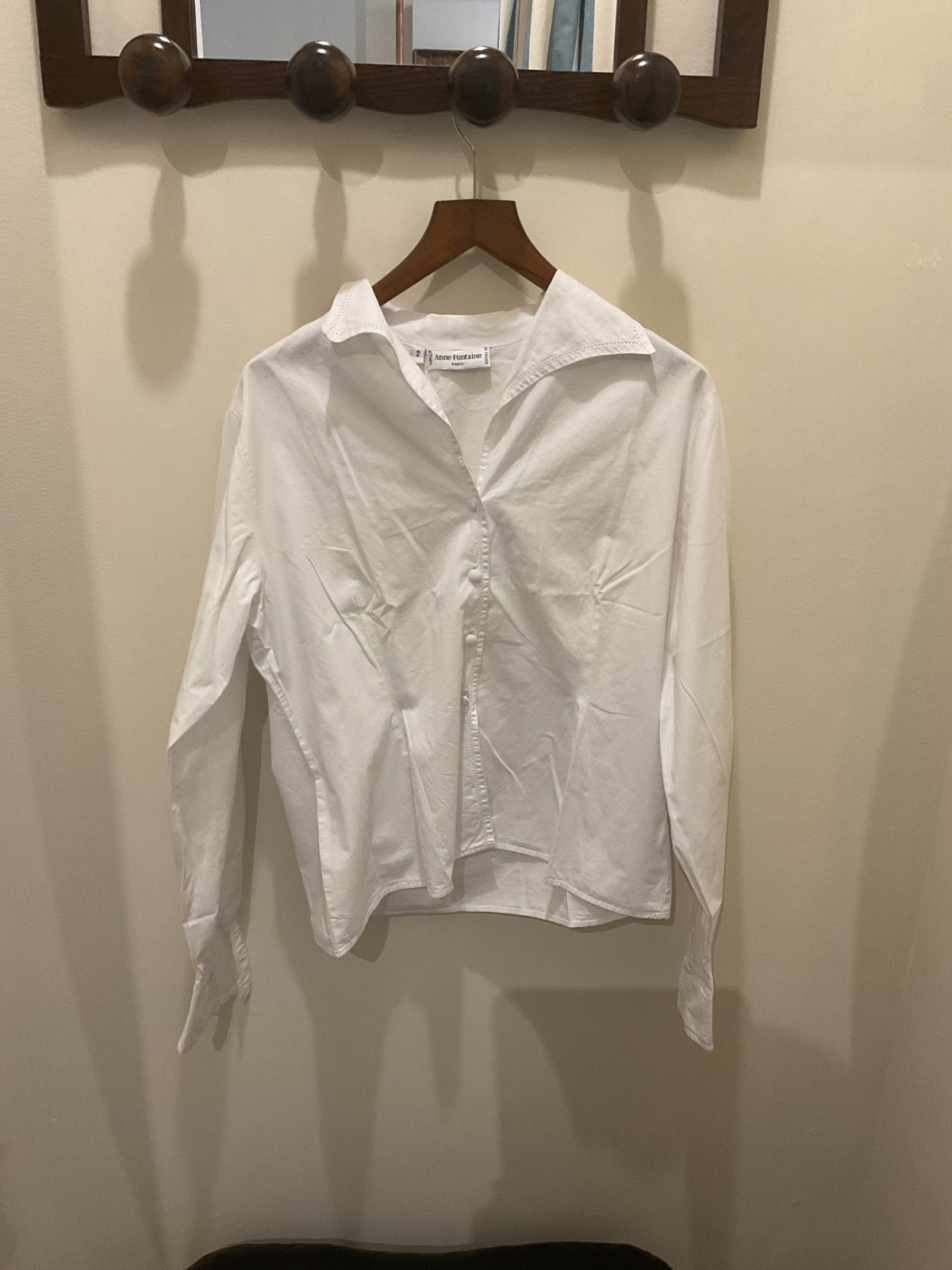 Anne fontaine | White embroided shirt