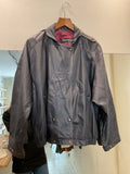 Philippe vallereuil | Navy Leather Jacket