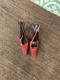 Gucci | Red Slingback Heels