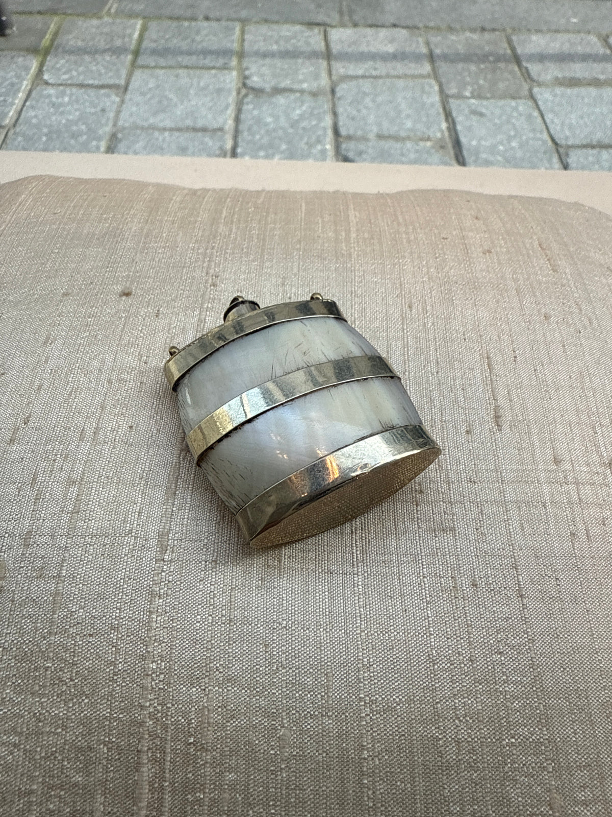Unknown | Mother-of-pearl perfume vial pendant
