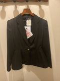 Claude Montana | Black Cotton Bar Jacket