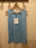 Genny | Sky Blue Silk Top
