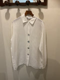 Anne fontaine | Classic White shirt linen & pearl size 1
