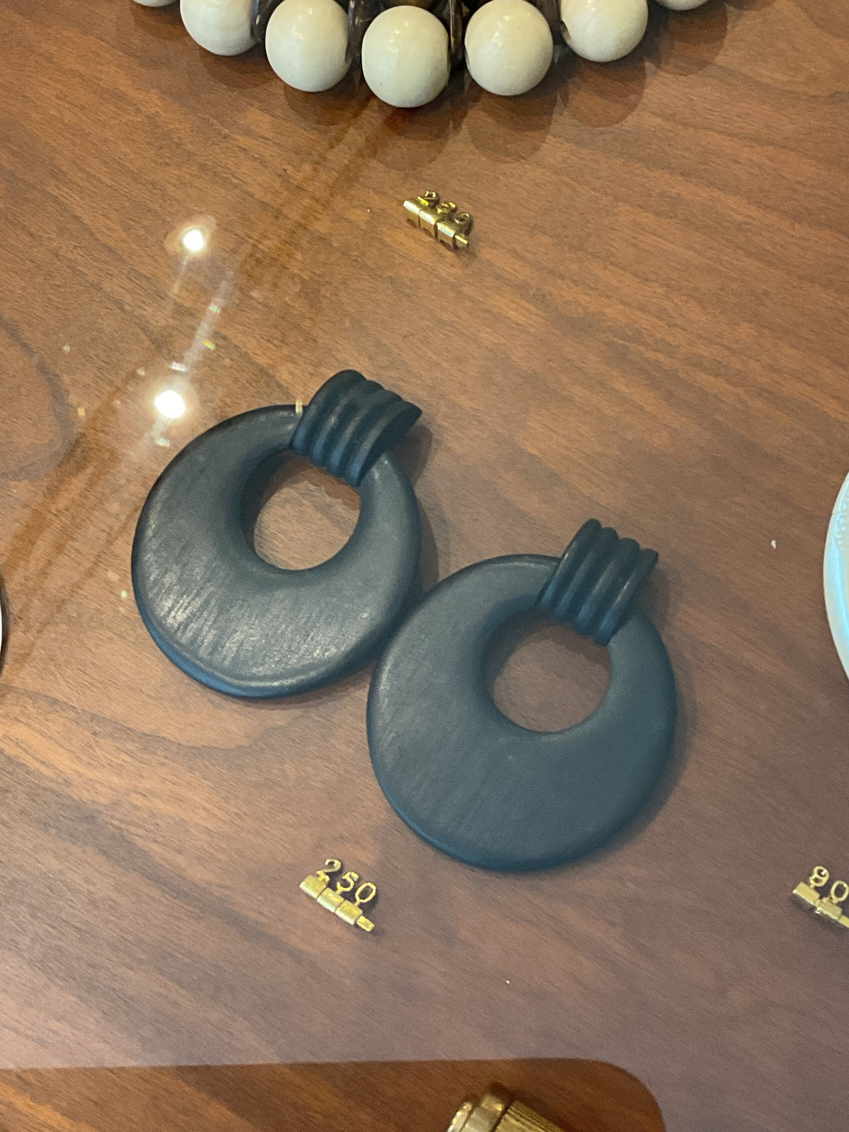 Unknown | Dark Wood earrings