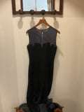 Emporio Armani | Long Black dress with bust cut-out