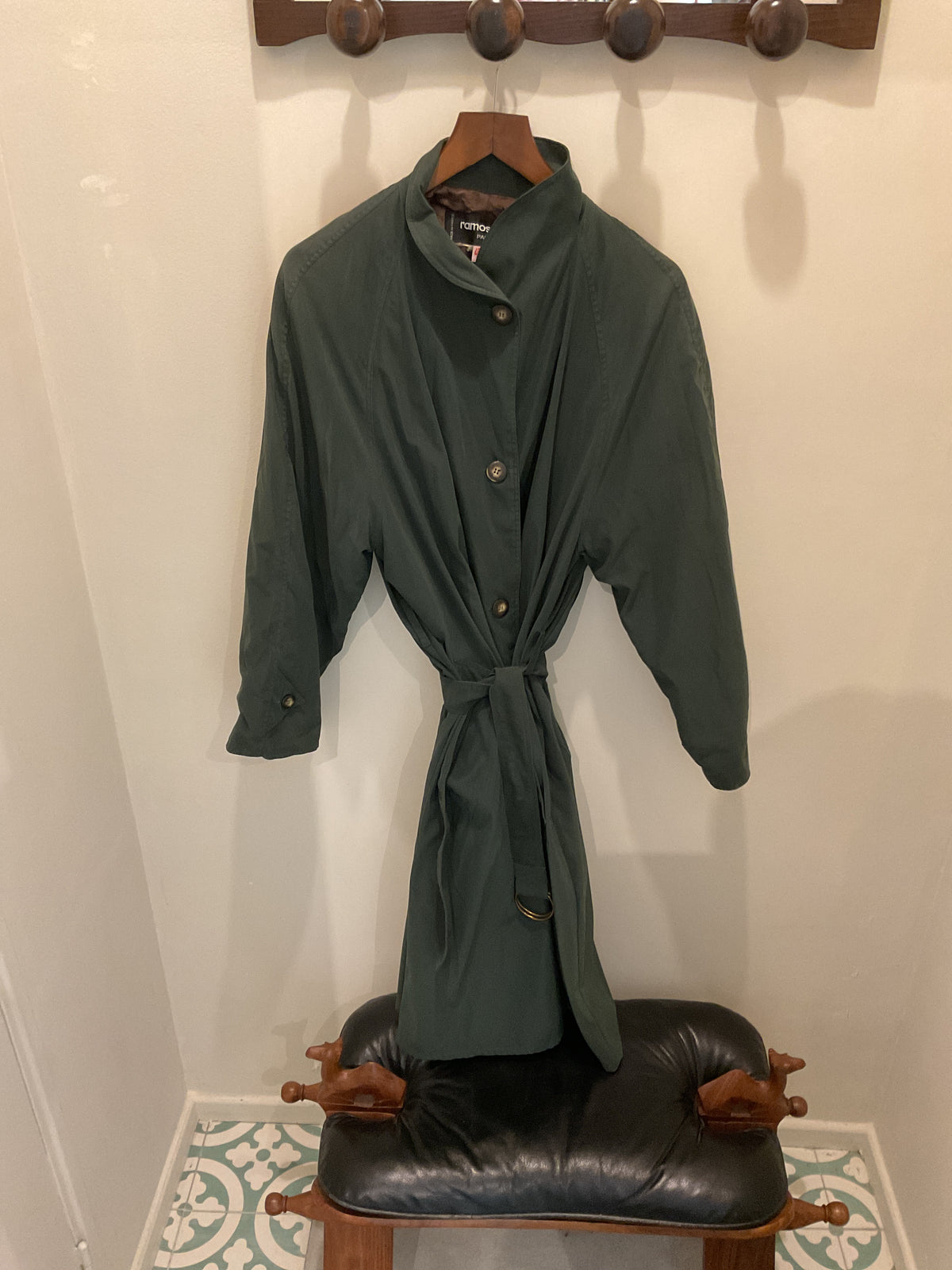 Ramosport | Green Trench Coat with belt