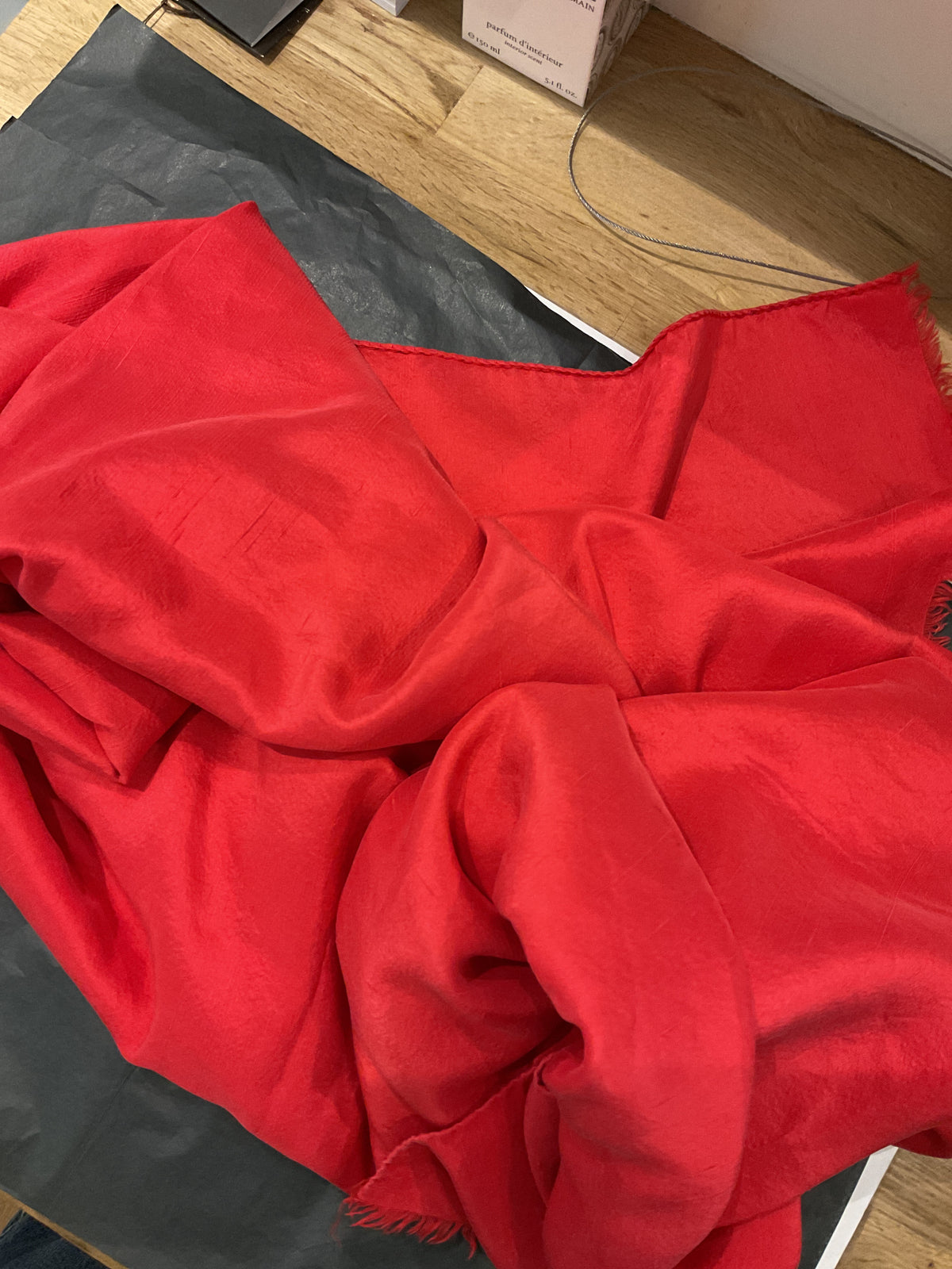 Luciano soprani | Red Silk scarf
