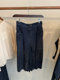 Mac Douglas | Navy Suede leather shorts