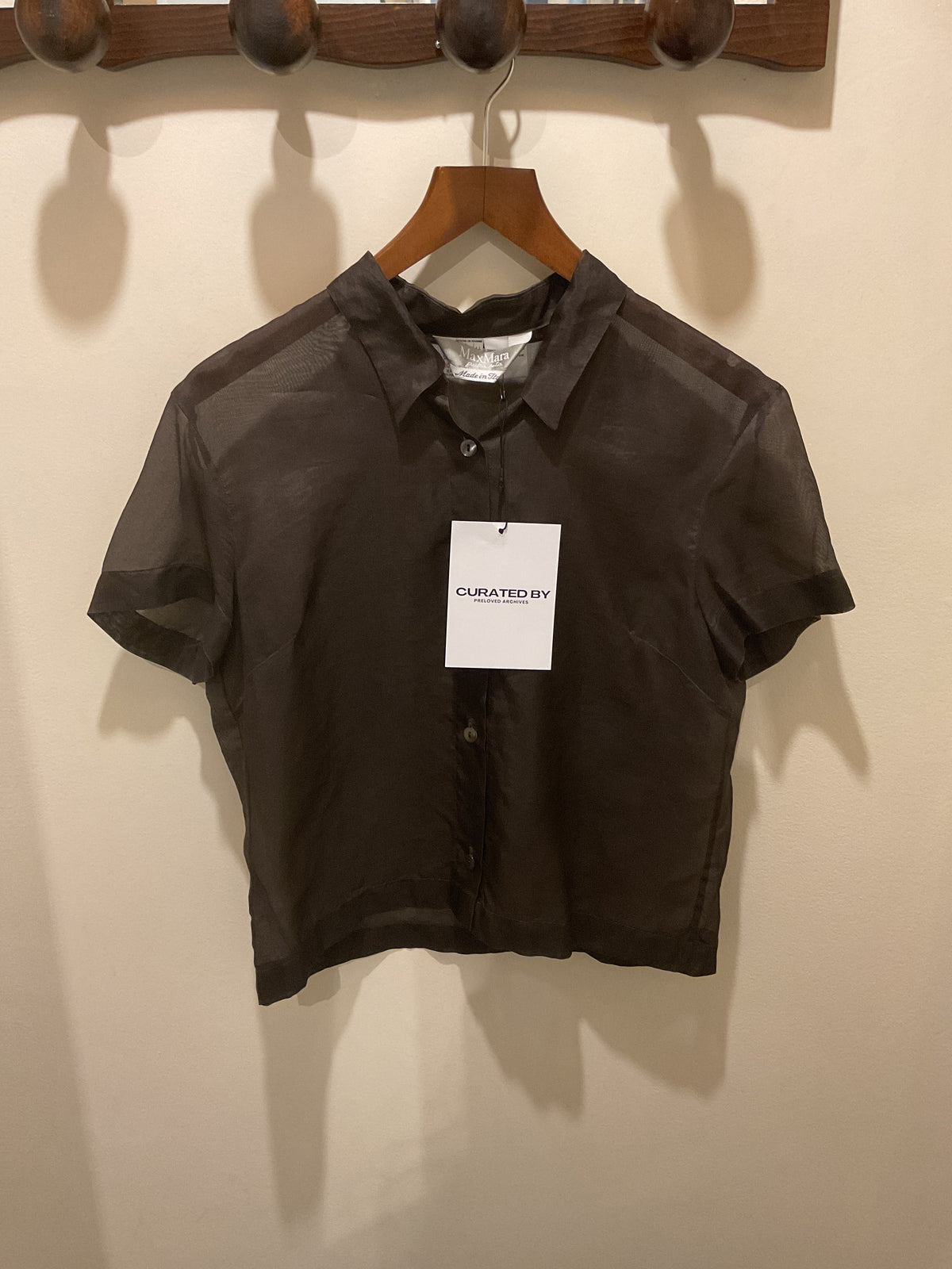 Max Mara | Brown short-sleeve shirt