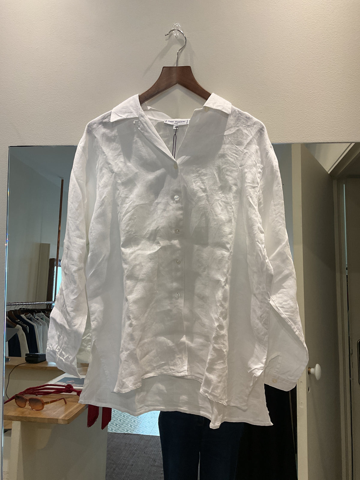 Anne fontaine | white linen shirt T.38