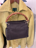Gucci | Brown Nylon Bag with Bamboo Handle