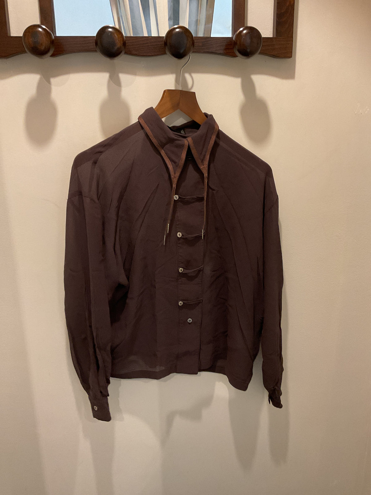 Claude Montana | Brown Silk shirt