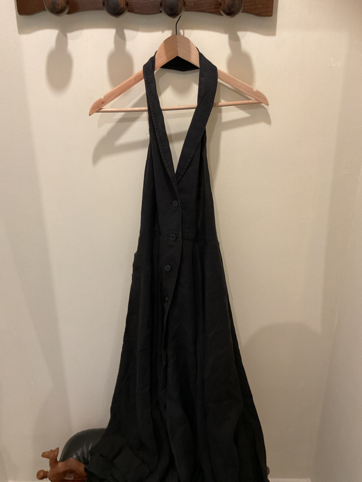 Christian Aujard | Black linen Dress backless