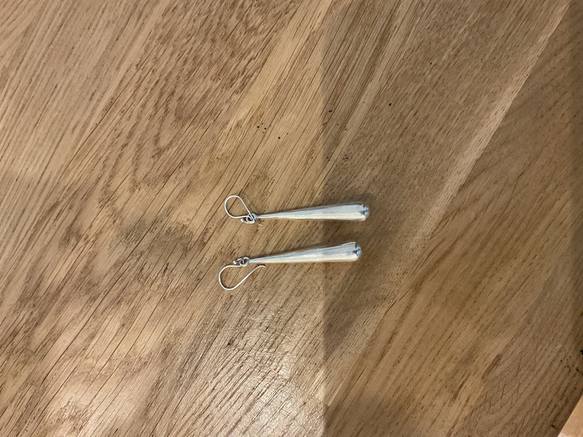 Unknown | Silver drop earrings