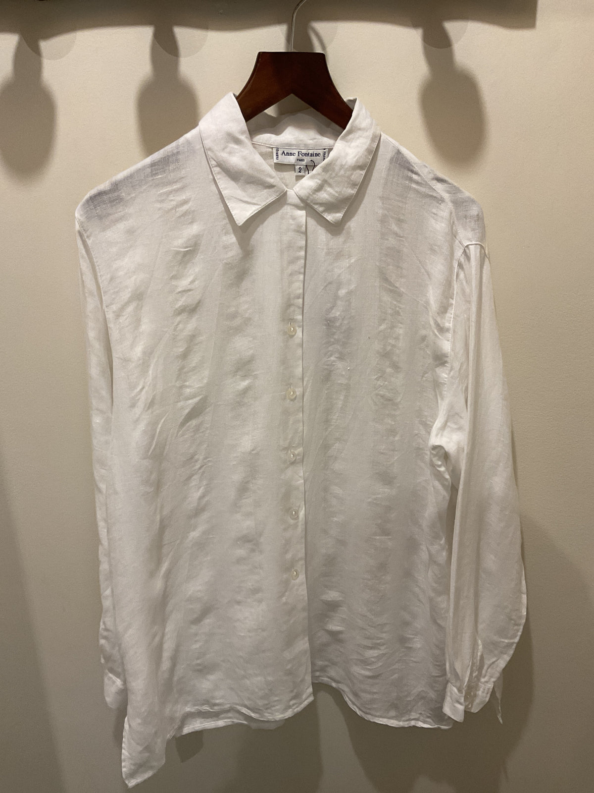 Anne Fontaine | White linen stripped shirt