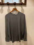 Mani | Grey silk blouse
