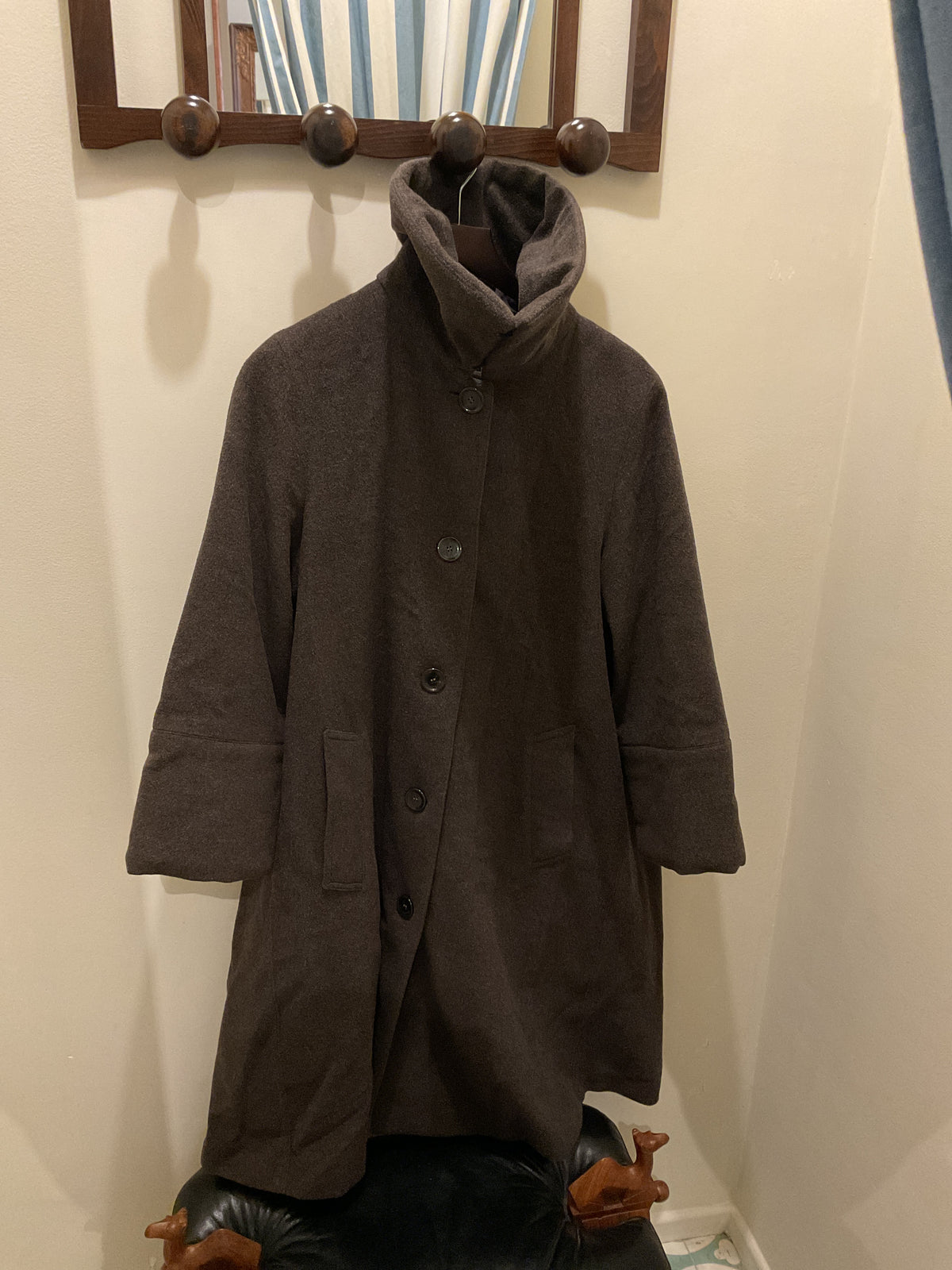 Ramosport | high collar brown coat