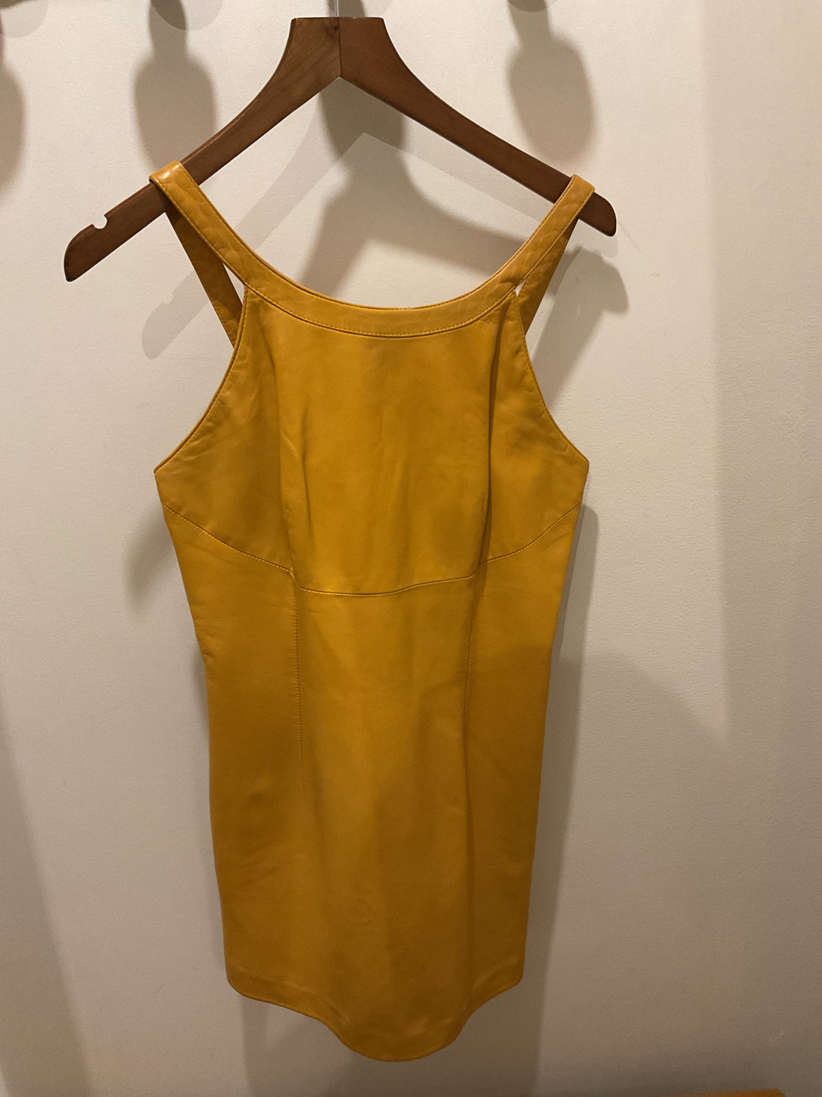 Mario Valentino | Yellow Leather Dress