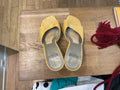Charles Jourdan | Yellow snake mules