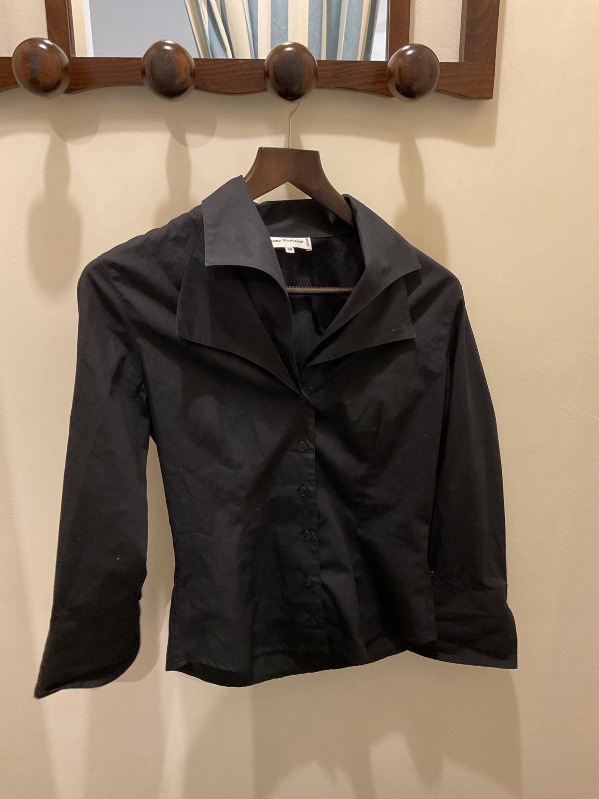 Anne fontaine | Black fitted shirt