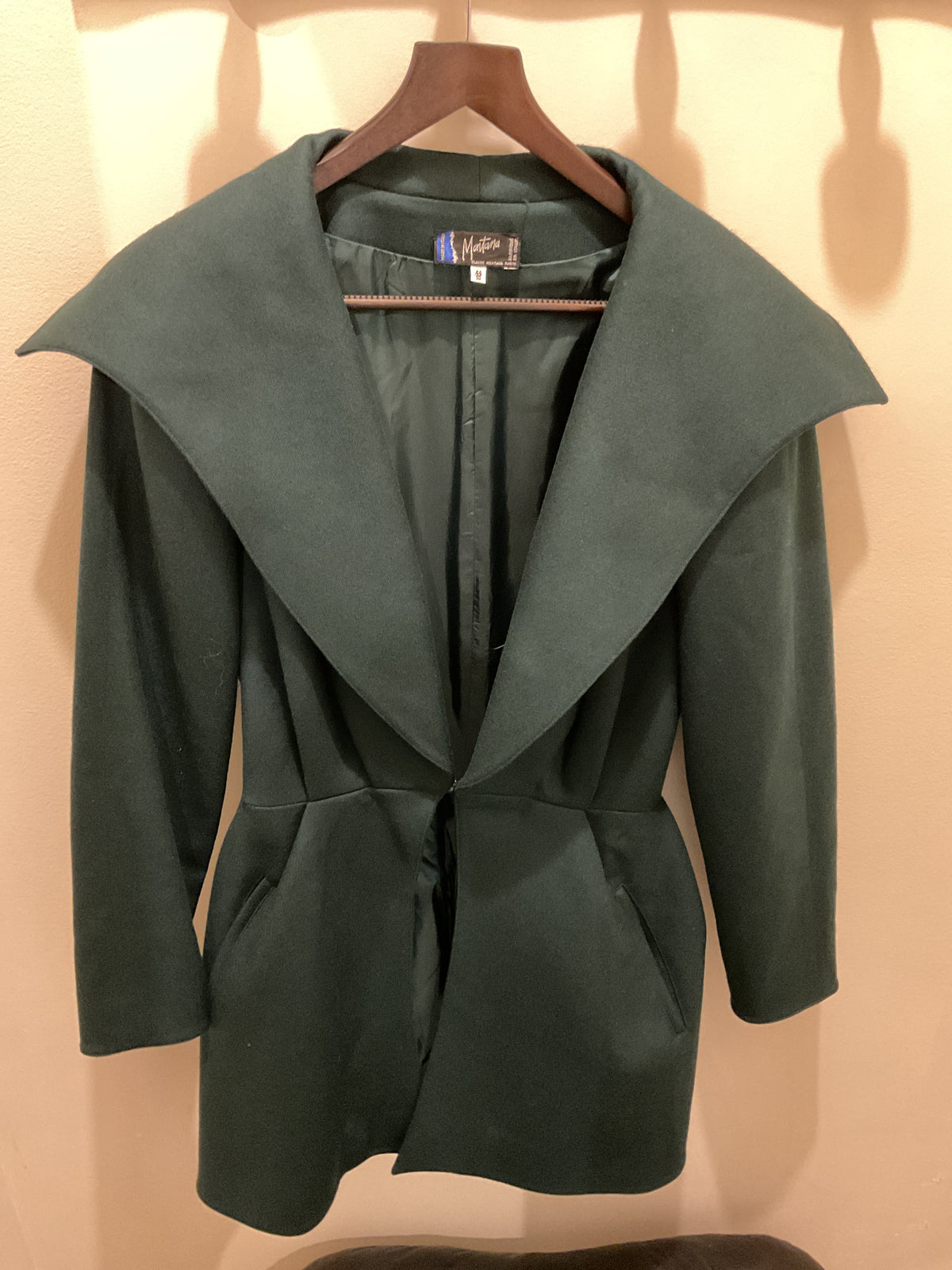 Claude Montana | Green wool coat