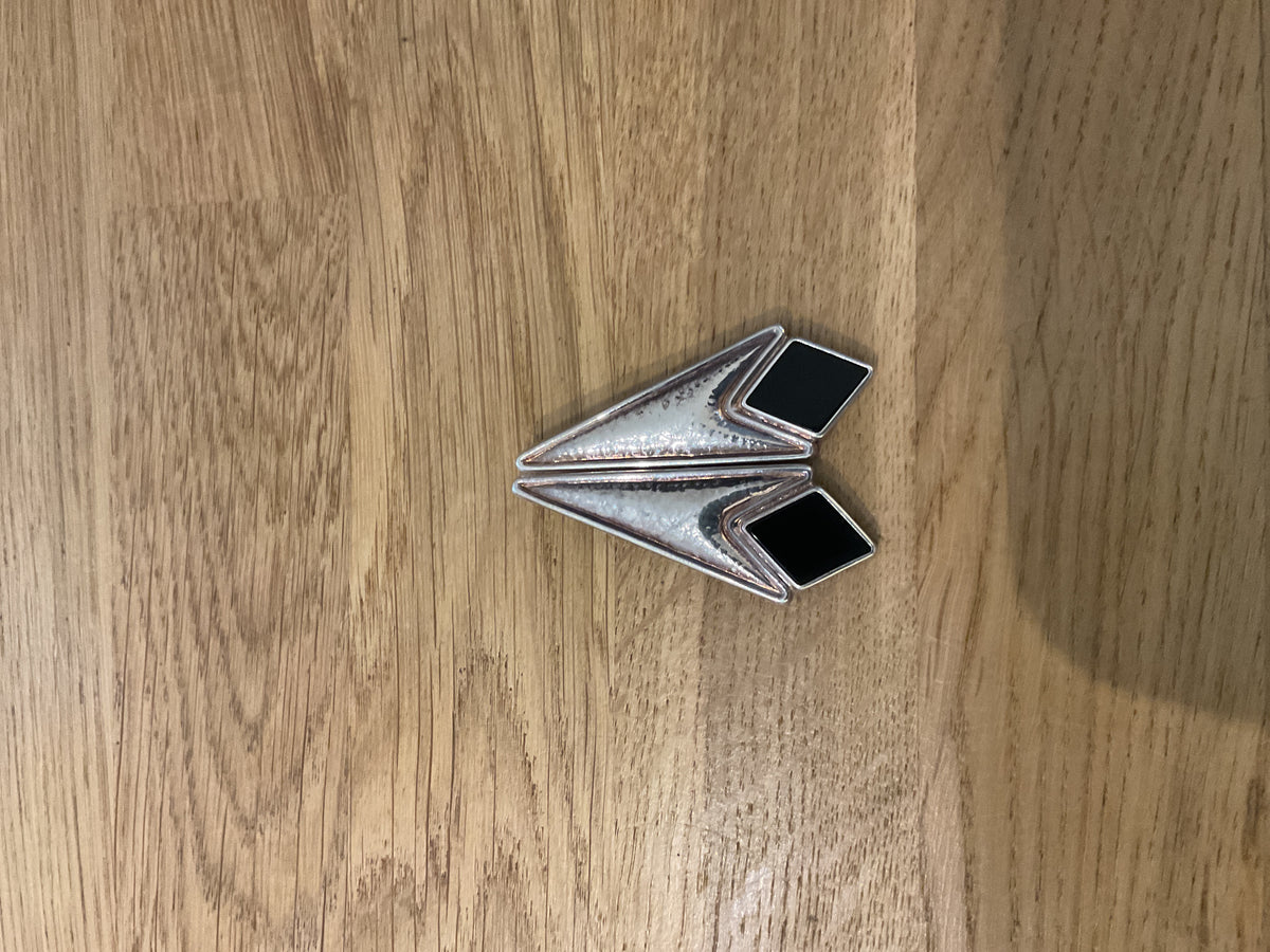 Unknown | Art Deco Black and Silver Earings