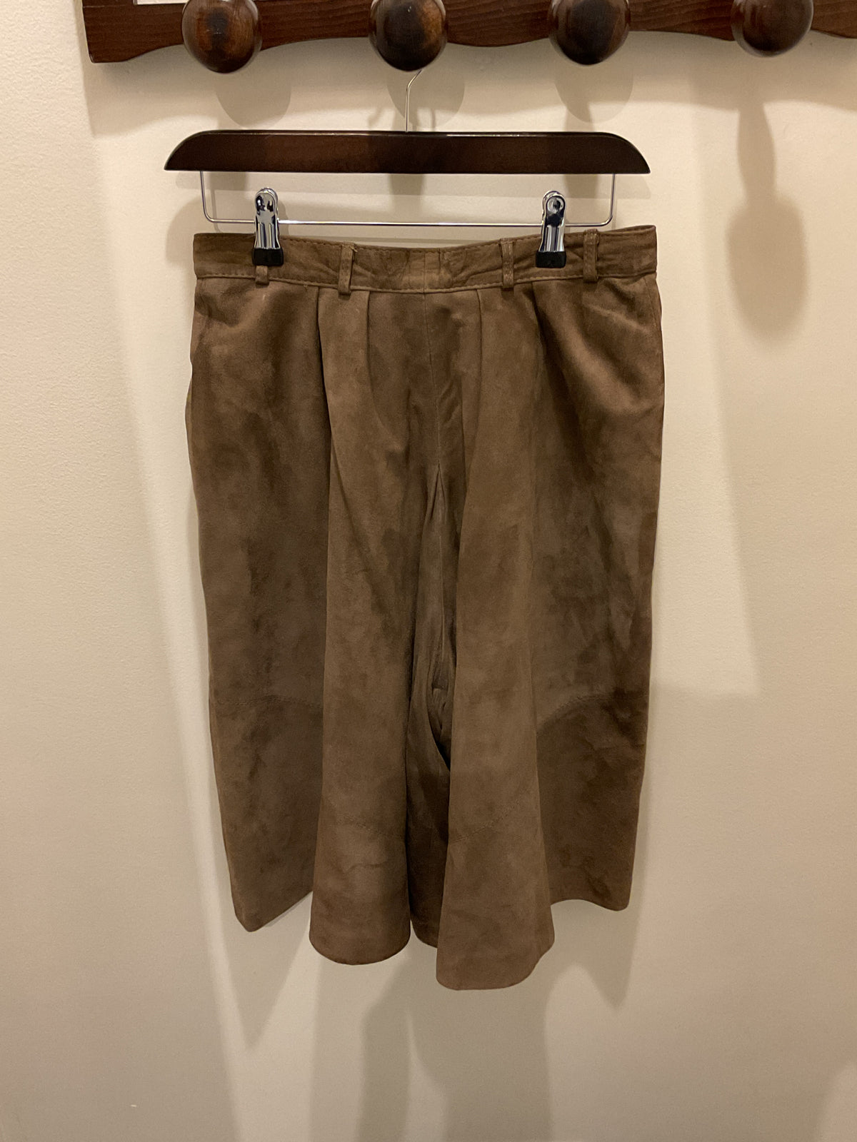 Yves saint Laurent | Brown Suede leather shorts