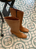 Unknown | camel leather boots