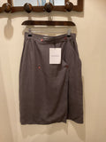 Anne-Marie Beretta | Grey Linen Skirt - Size M