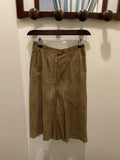 Furs ettex | Green suede leather shorts