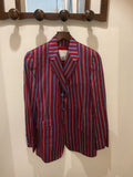 Nina ricci | Silk red blazer with stripes