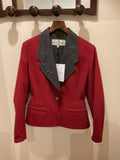 Anne-Marie Beretta | Red and Grey Structured Jacket