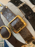Sepcoeur | Brown crocodile belt