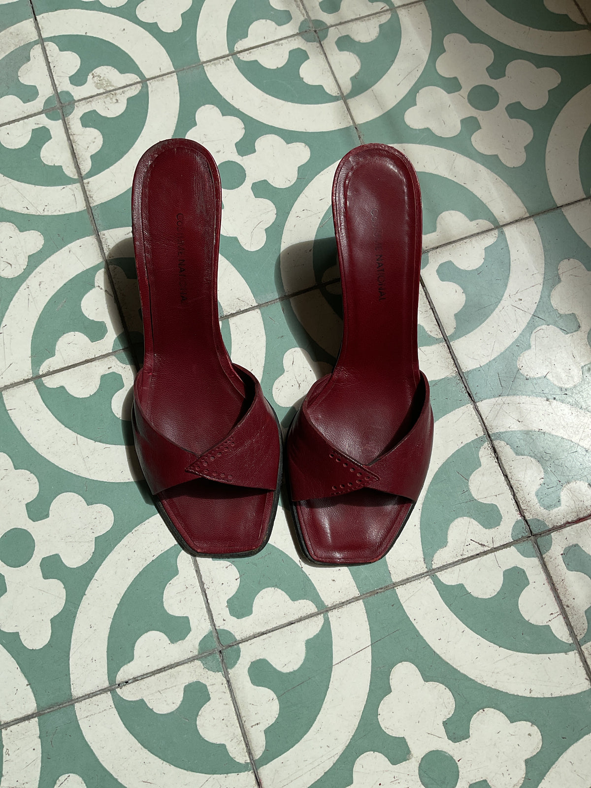 Costume national | Burgandy mules shoes