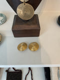 Unknown | Gold plated earrings sun