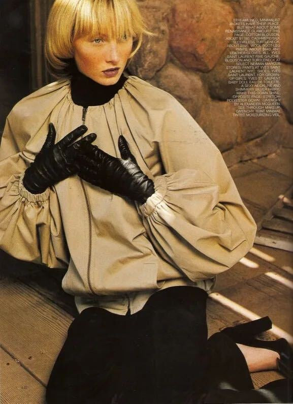 Yves saint Laurent | Beige Ballon sleeves jacket
