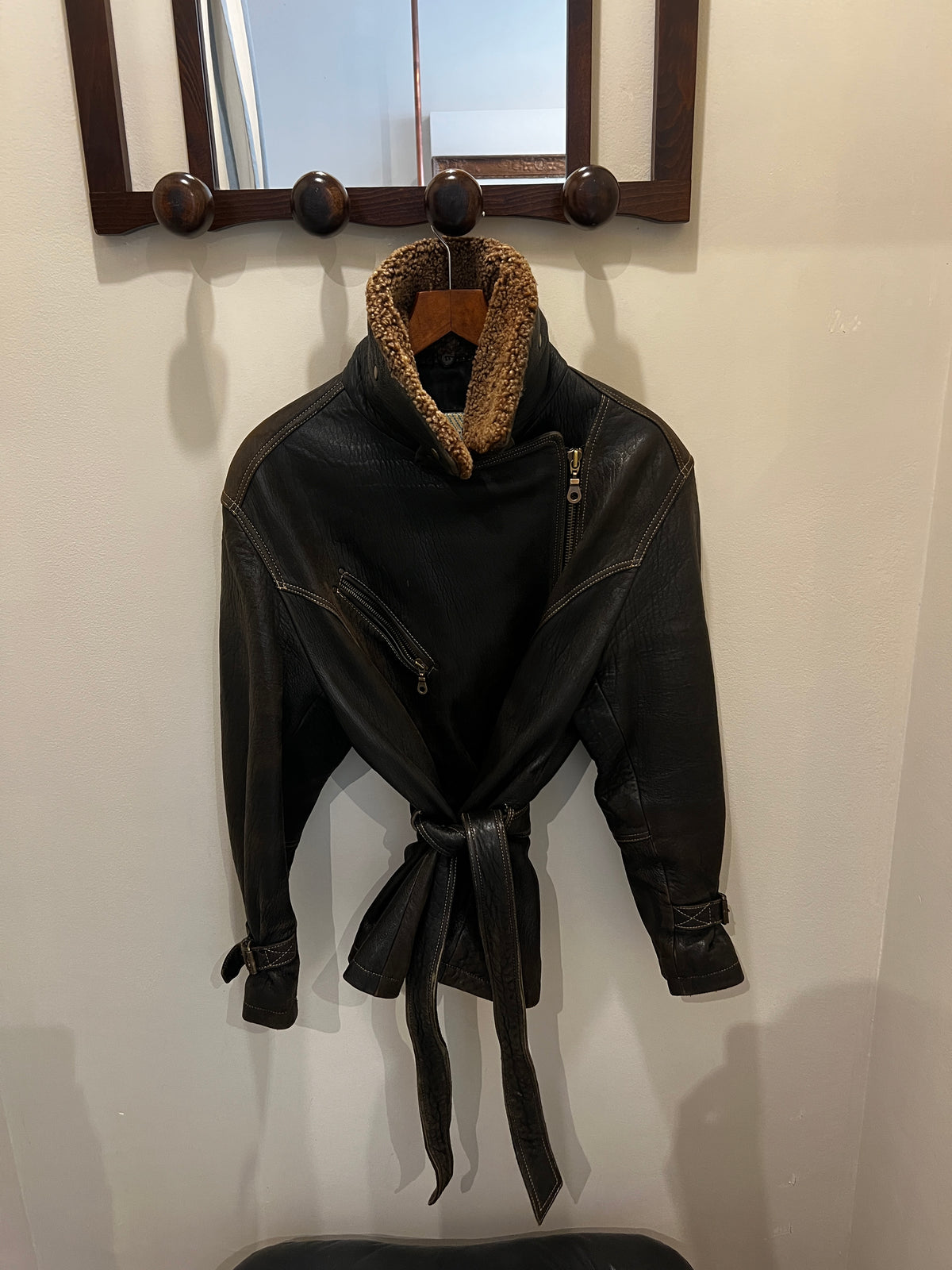 Mac douglas | Fitted leather jacket